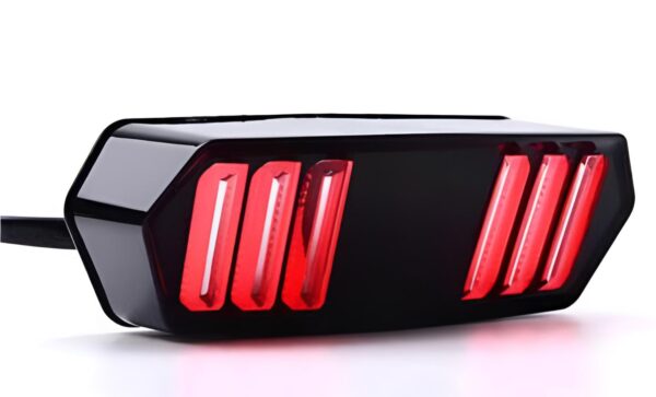 Universal Motorbike Back Light With Indicator DRL Audi Style - Image 11