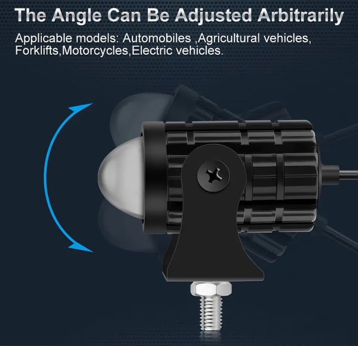 2 pcs Mini drive fog light with ( 3 point ) gift fog light for all bikes With Yellow & white colour . For Bike ,Car , Jeep . - Image 12