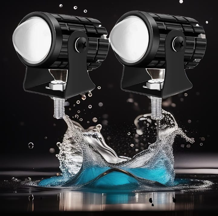 2 pcs Mini drive fog light with ( 3 point ) gift fog light for all bikes With Yellow & white colour . For Bike ,Car , Jeep . - Image 15