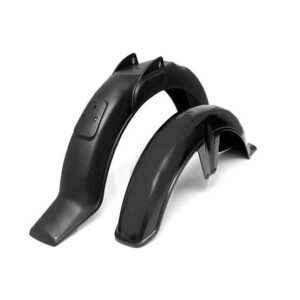 Black Plastic mudguard front and rear For All 70cc bikes genuine fitting unbreakable rust proof