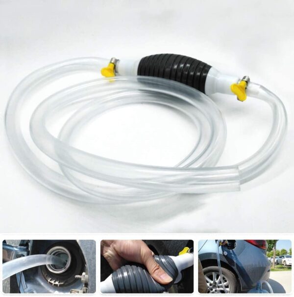 Manual Fuel Transfer Pump Kit for Petrol Diesel Oil Liquid Water Fish Tank - 1.5 mtr - Image 6
