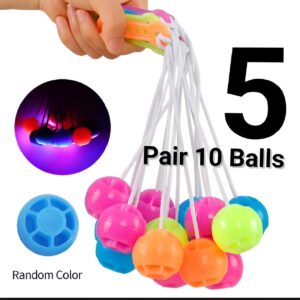 5 packet tak tak clacker ball | china ball | pack of 5 pair ( 10 balls ) for kids and adults (Random Color)