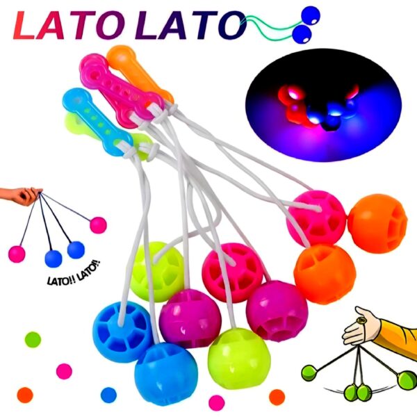 3 packet tak tak clacker ball | china ball | pack of 3 pair ( 6 balls ) for kids and adults (Random Color) - Image 4