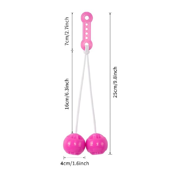 3 packet tak tak clacker ball | china ball | pack of 3 pair ( 6 balls ) for kids and adults (Random Color) - Image 3