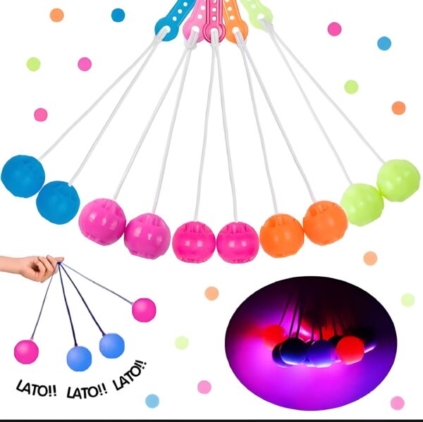 3 packet tak tak clacker ball | china ball | pack of 3 pair ( 6 balls ) for kids and adults (Random Color) - Image 6