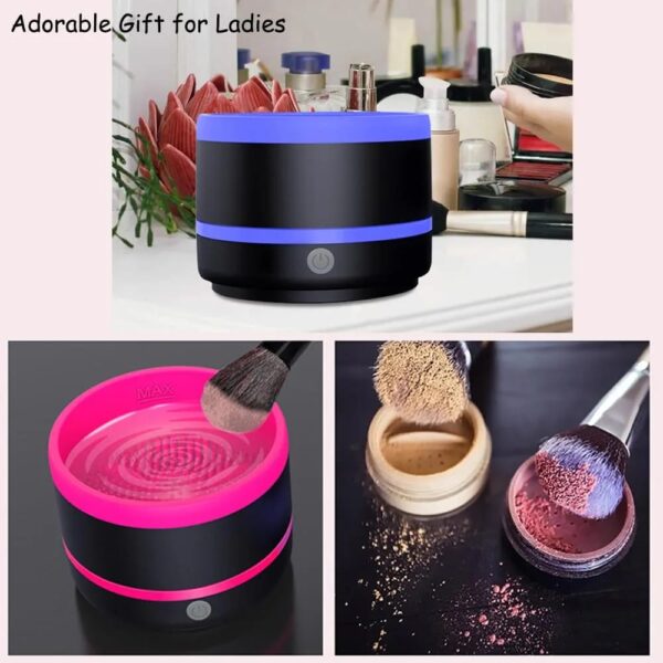 Makeup & Paint Brush Cleaner Machine - Electric  (Random color) - Image 6