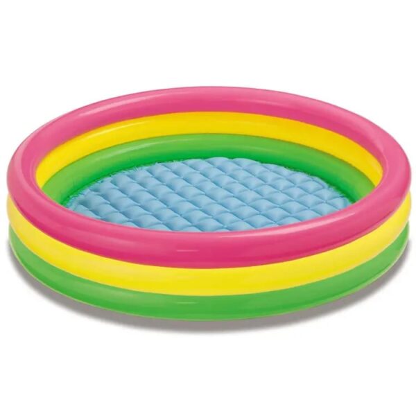Intex_ Dinosaur 3 Ring kids swimming Pool (34 x 10 Inches Sunset pool) approx 3 x 1 foot - Image 3