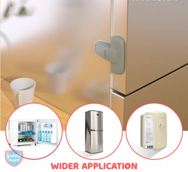 Child Safety Fridge Lock , Baby Safety Refrigerator Freezer Door Lock, No Tools Need or Drill - Image 10