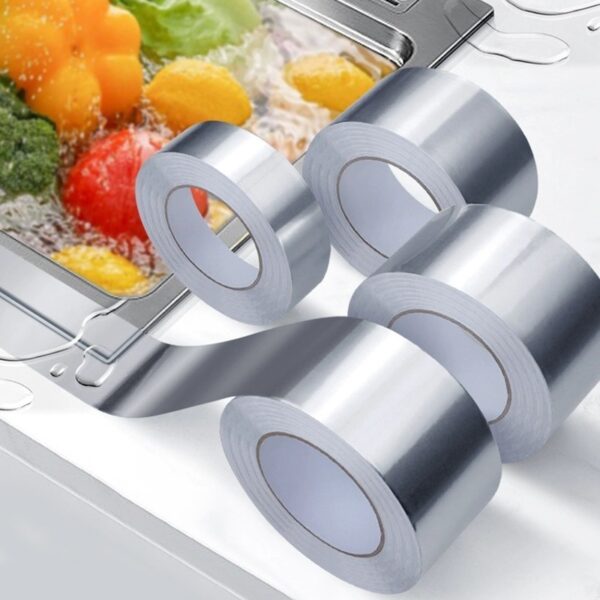 (2inch x 8 Yard) Super Sticky Aluminum Foil Tape Self Adhesive Waterproof for Roof Pipe Repair Tape - Image 16