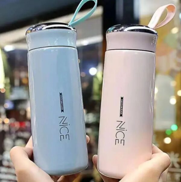 Nice Water Bottle | Mini Vacuum Flask Bottle with Temperature Resistant - 500ml (Random Colors)