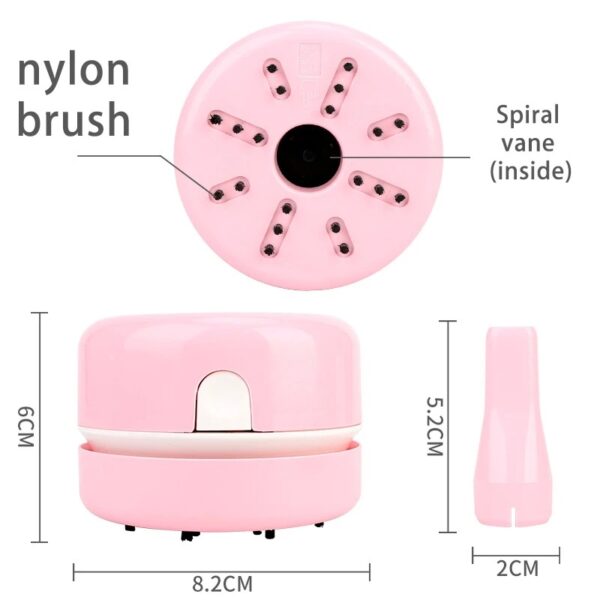 Mini table desktop vacuum cleaner (random color) - Image 7