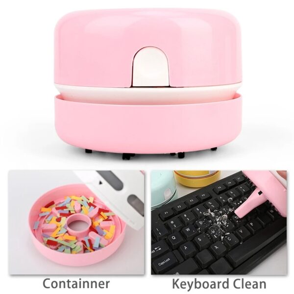 Mini table desktop vacuum cleaner (random color) - Image 10