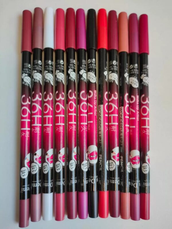 Matte Finish Lip Pencil, Pack of 12 - Image 2