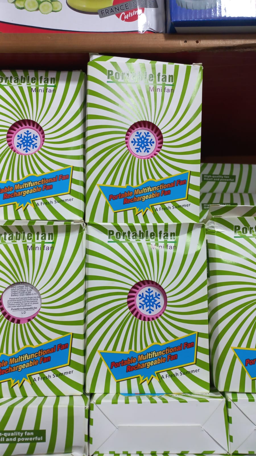 Portable Mini USB Fan Rechargeable Battery | 3-Level Speed Adjustable Electric Cooling Desktop Fan (Random Colors) - Image 2