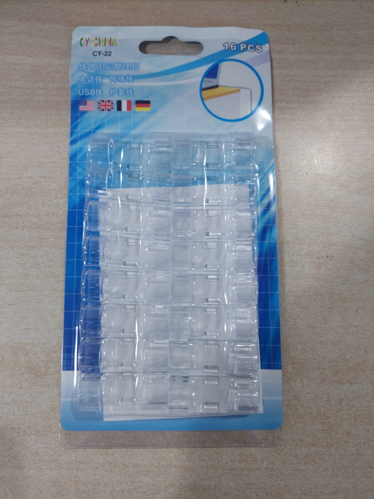 16 Pcs - Transparent Self-adhesive Wire / Cable Organizer Clips Buckle / Holder - Image 2