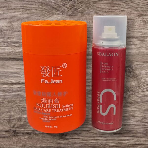Fa.Jean Hair Mask 1000g with Free Hair Spray - Deep Repair & Strengthen Treatment for Silky Smooth Hair - Image 2