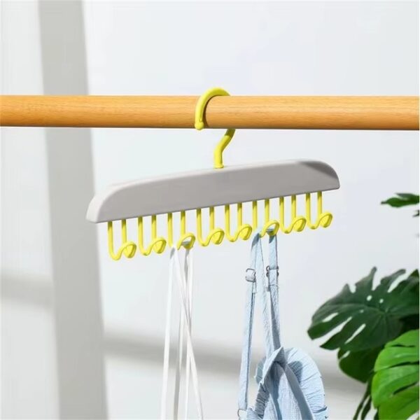 8 Hooks Multi-Purpose Hook and Adhesive Hanger for Kitchen Bathroom Cabinet (Random color) - Image 6