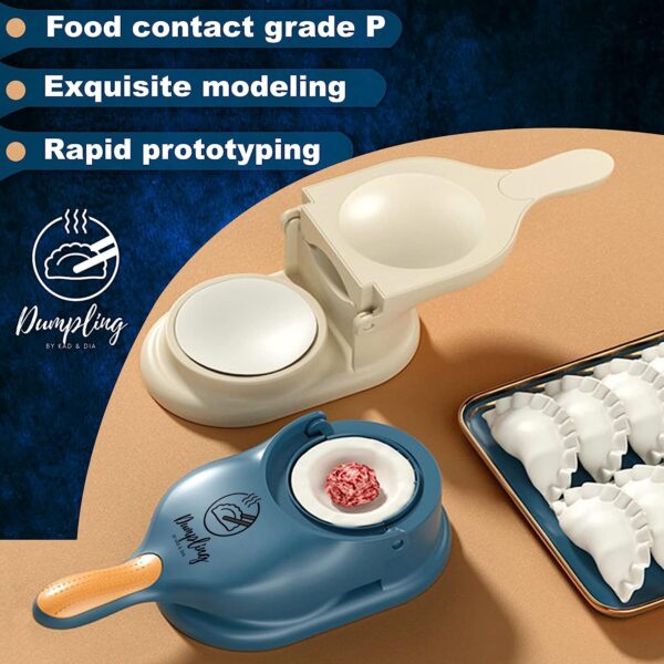 2 in 1 Dumpling Wrapper Tool Food Grade Manual Dumpling Maker Mold - Without Box (Random color) - Image 5