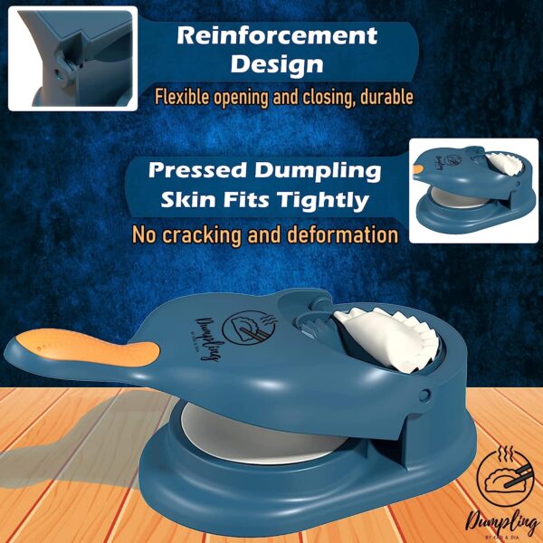 2 in 1 Dumpling Wrapper Tool Food Grade Manual Dumpling Maker Mold - Without Box (Random color) - Image 4