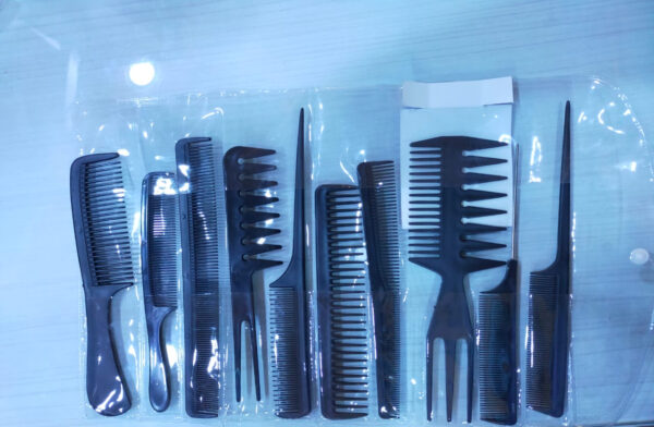 Hair Comb Set Professional Saloon – Pack of 10 Tail Comb Kit Hair Cutting Comb Set - Image 8