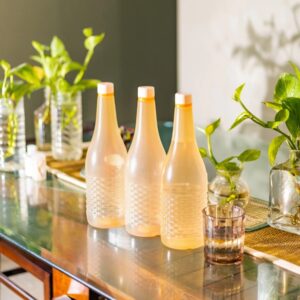 Pack Of 4 Plastic Jumbo Water Bottles (random color) 1.2 Ltr Each