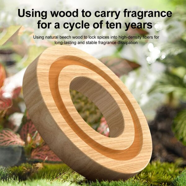 Solar Powered Rotating Helicopter Car Aromatherapy Air Freshener Alloy ABS Wood Fragrance Auto Aroma Diffuser (Random Color) - Image 8