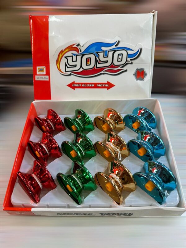 High Gloss Metal YoYo Spinner Toy for kids (Random color) - Image 3
