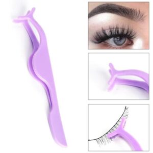 False Eyelash Tweezers Lash Applicator | Eye lash Applicator for girl & women (random color)