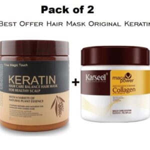 Pack of 2 Keratin & Karseell Hair Mask Deal,