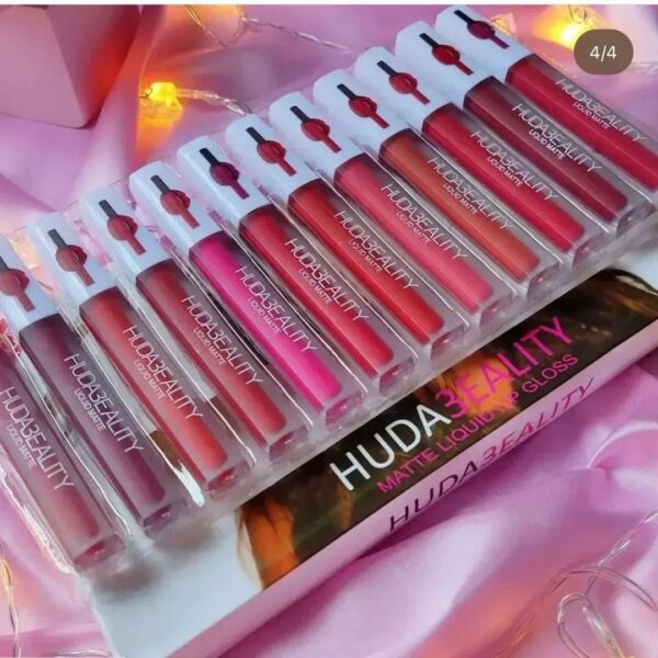 Pack of 6 glossy lipgloss  Matte Finish - Image 2