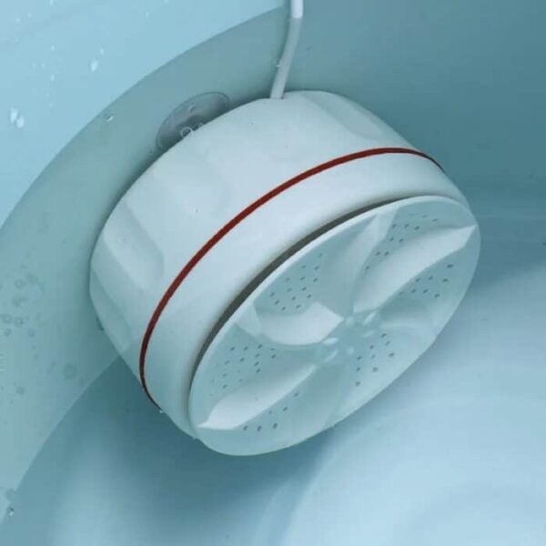 Portable USB Travel Washer | Ultrasonic Rotating Turbine Washing Machine for Socks Underwear Dishes Clothes - Image 3