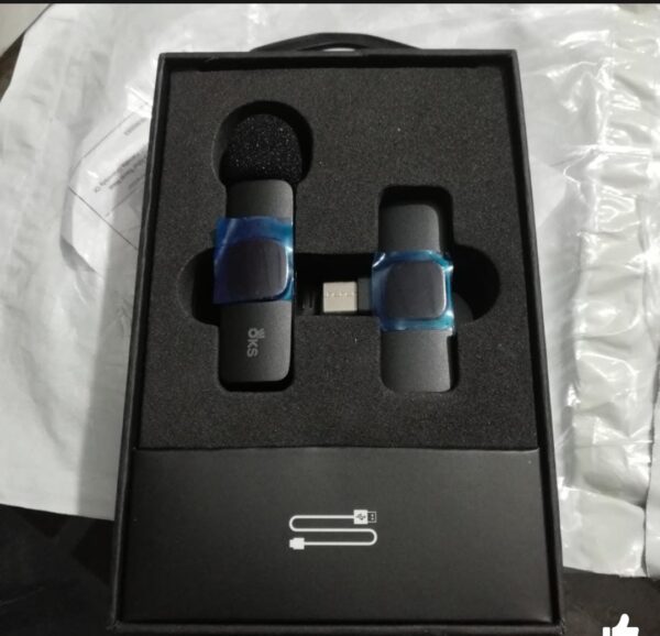 k11 Type-C Wireless Microphone K8 Collar Mic for Type C - Noise Cancellation Reduction Wireless Mic for Phone for Mobile Phone Camera, - Image 3