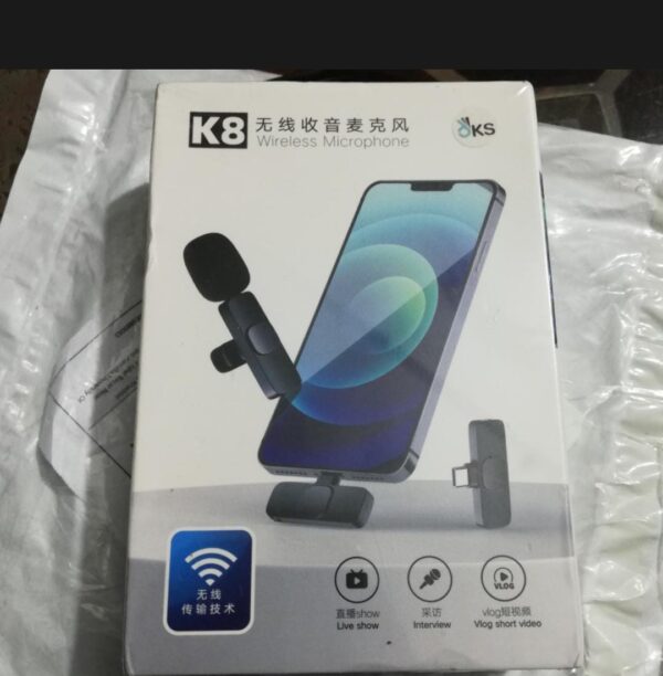 k11 Type-C Wireless Microphone K8 Collar Mic for Type C - Noise Cancellation Reduction Wireless Mic for Phone for Mobile Phone Camera, - Image 6