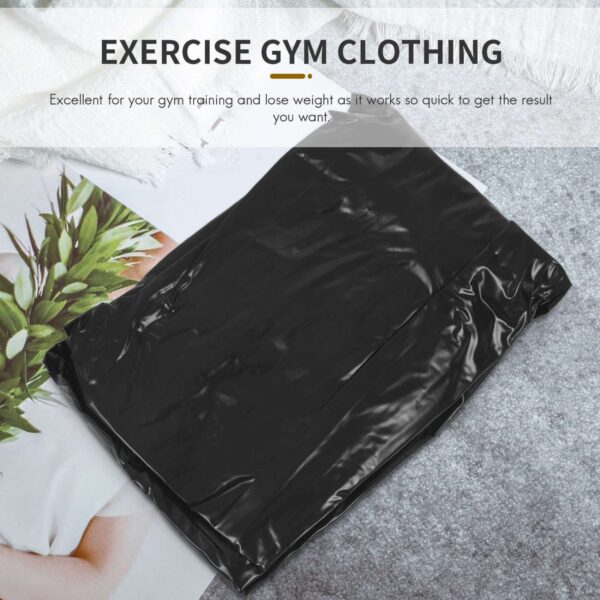 Sauna Sweat Suit Exercise Gym Fitness Weight Loss Boxing Martial Arts Yoga Fitness Training Suit Jumping rope | Also Uses in Rain - Image 3