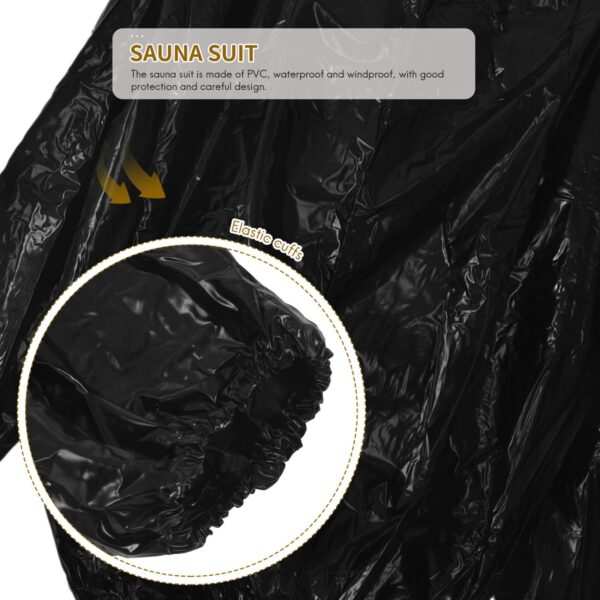 Sauna Sweat Suit Exercise Gym Fitness Weight Loss Boxing Martial Arts Yoga Fitness Training Suit Jumping rope | Also Uses in Rain - Image 5