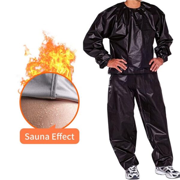 Sauna Sweat Suit Exercise Gym Fitness Weight Loss Boxing Martial Arts Yoga Fitness Training Suit Jumping rope | Also Uses in Rain - Image 10
