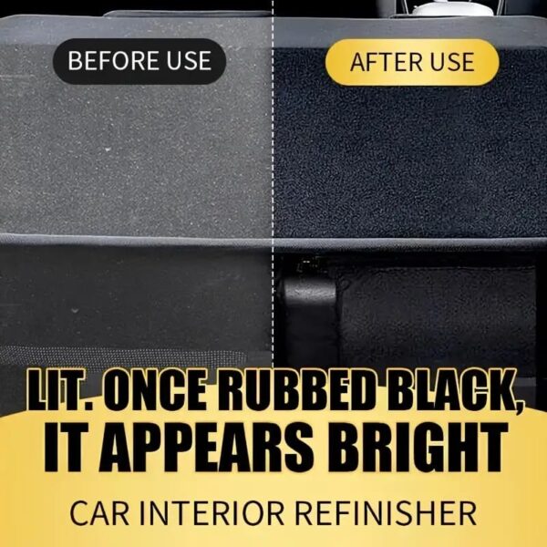 QIFENGHE Car Plastic Restorer - Auto Interior & Panel Renewal Wax Coating Agent Car Wax Car Wax Polish 200gm + sponge - Image 6