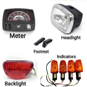 Bike Parts Set (Meter,Headlight,Backlight,Indicators,Footrest) For all motorcycle cd70 and China cd70