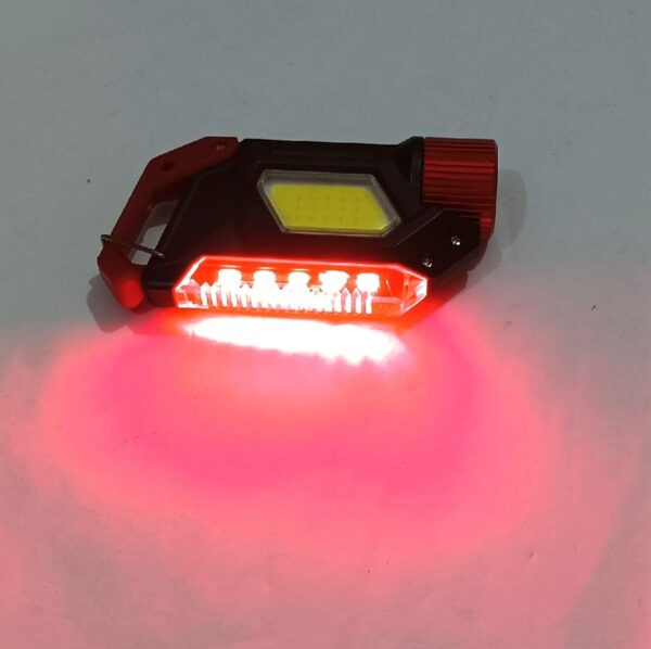 7 in 1 Multifunctional Mini LED Flashlight Keychain COB Work Lights Type-C Rechargeable Pocket Torch Outdoor Camping Emergency Lamp - Image 6