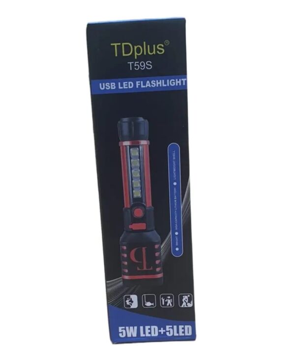 T59S Tdplus Super Bright Rechargeable Flashlight - Image 3