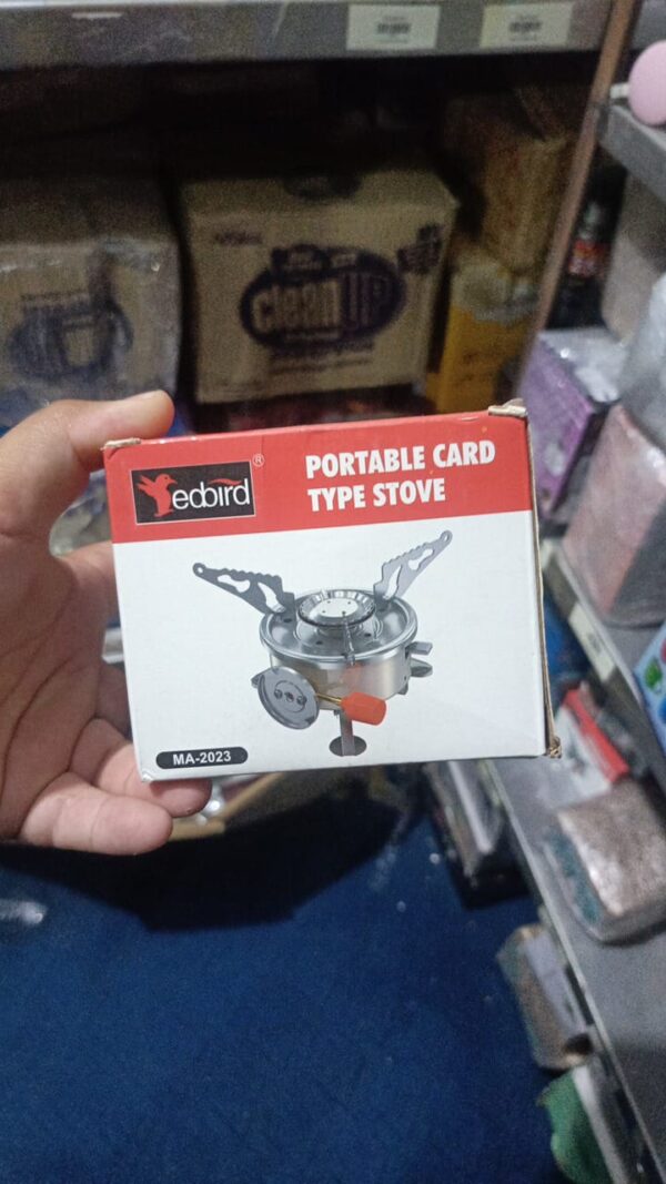 Camping Stoves Folding Outdoor Gas Stove Card Type Palm Square furnace - Image 3