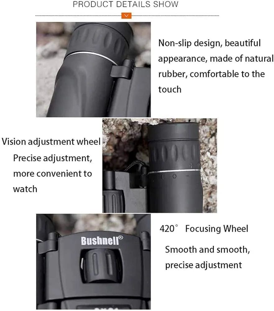 Telescope Compact Folding Binoculars with BAK4 Prism,HD Professional Vision Clear Bird Watching Binoculars for Kids - Image 4