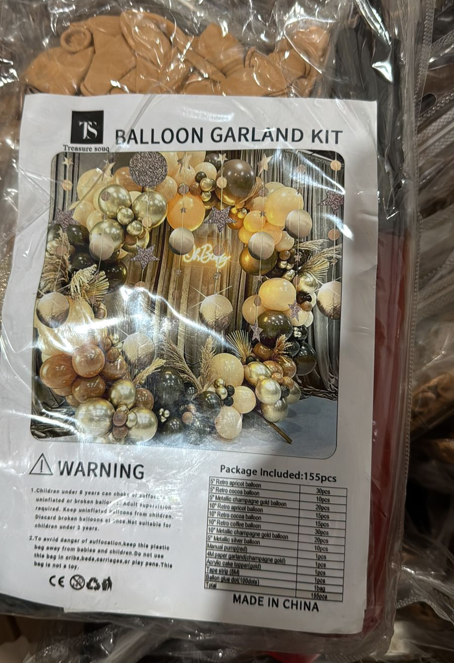 Balloon Garland Kit Coffee Brown for Garland Theme Party Birthday Baby Shower Wedding Decorations (155 pcs of different balloons in 1 packet) - Image 9