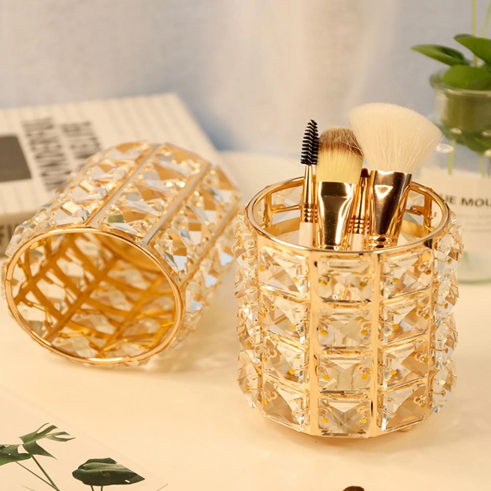 Crystal makeup brush holder or pen holder - Image 2