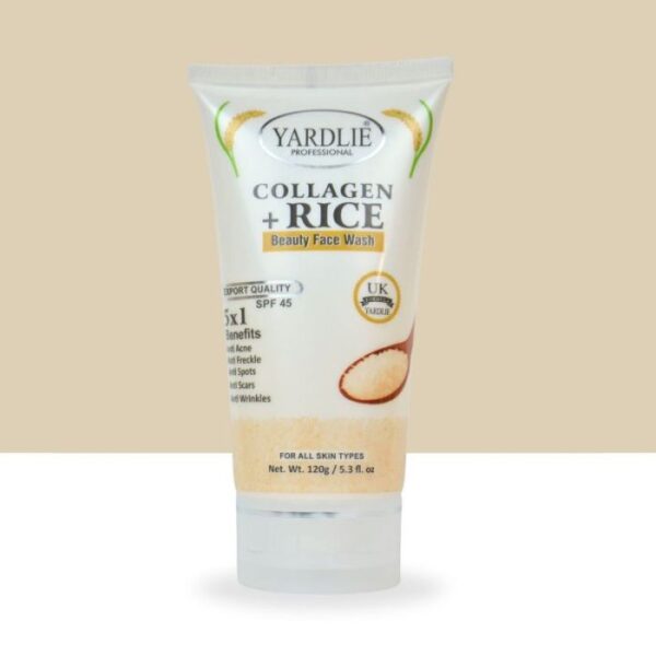Yardlie Professional Collagen + Rice Beauty Face Wash 120ml - Image 5
