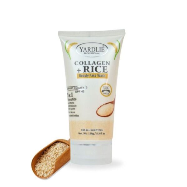 Yardlie Professional Collagen + Rice Beauty Face Wash 120ml - Image 6