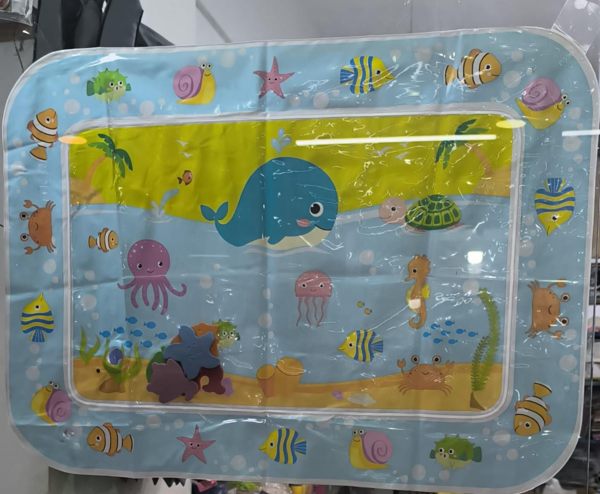 Sale Inflatable Leakproof Water Mat For Kids /  Inflatable Tummy Time Mat -  (Random color) - Image 6