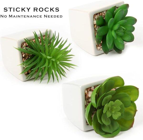 Mini plant Artificial Flowers Decoration | Artificial Plants Ball for Home (1 pc Square shape) - Image 5