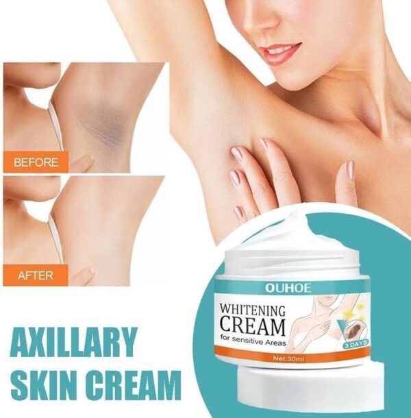Sensitive Area Whitening Cream for Private Parts, Underarms, Inner Thighs, and Dark Spot Lightening(30ml) - Image 3