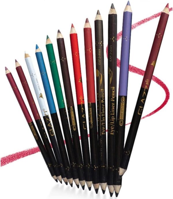 ( Pack of 6  )2 in 1 colors eye pencil multipurpose Eye Pencil (Random color) - Image 3